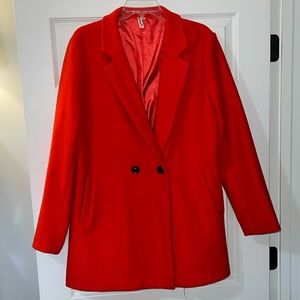 Women’s Red Peacoat
